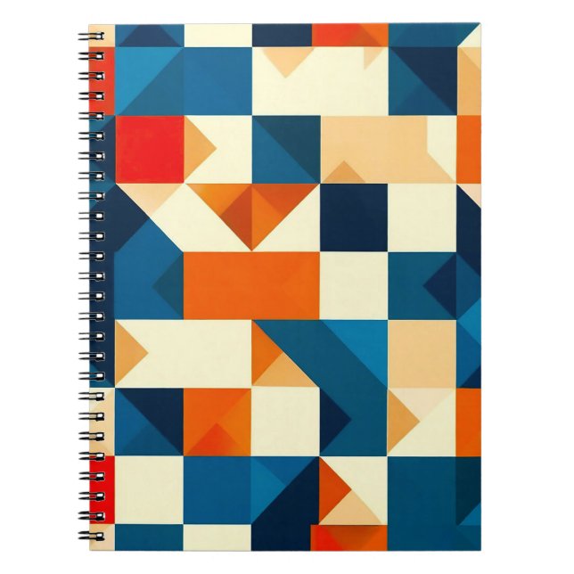 Abstraktes geometrisches Muster Notizblock (Vorderseite)