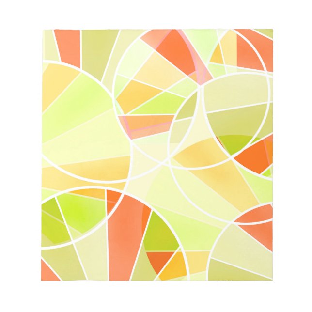 Abstraktes geometrisches Muster Notizblock (Vorderseite)