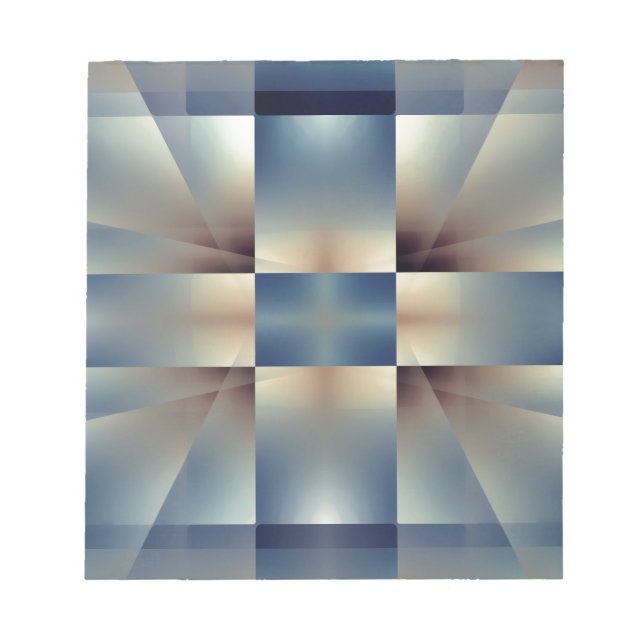 Abstraktes geometrisches Muster Notizblock (Vorderseite)