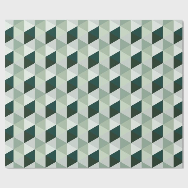 Abstraktes geometrisches Muster - Nr. 01 Geschenkpapier (Flach)