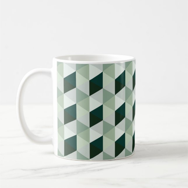 Abstraktes geometrisches Muster - Nr. 01 Kaffeetasse (Links)