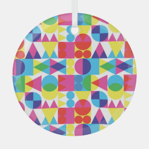 Abstraktes geometrisches Muster. Ornament Aus Glas