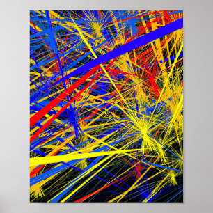 Abstraktes geometrisches Muster Poster