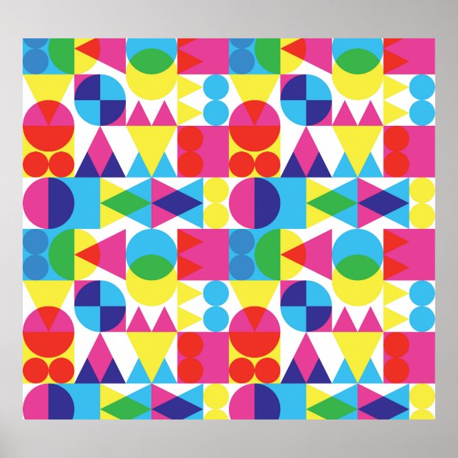Abstraktes geometrisches Muster. Poster (Vorne)