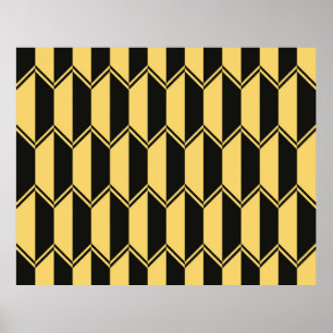 Abstraktes geometrisches Muster Poster