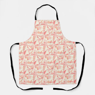 Abstraktes geometrisches Muster rosa beige Schürze