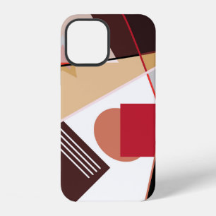 Abstraktes geometrisches Muster, Seidenschal-Schal iPhone 12 Hülle