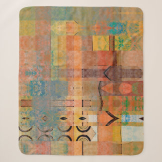 abstraktes geometrisches Muster Sherpadecke