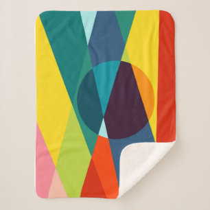 Abstraktes geometrisches Muster Sherpadecke