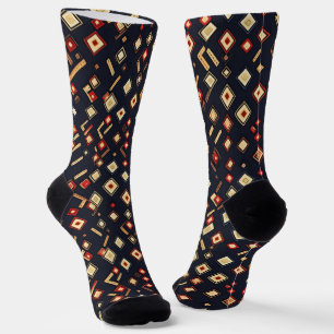 Abstraktes geometrisches Muster Socken