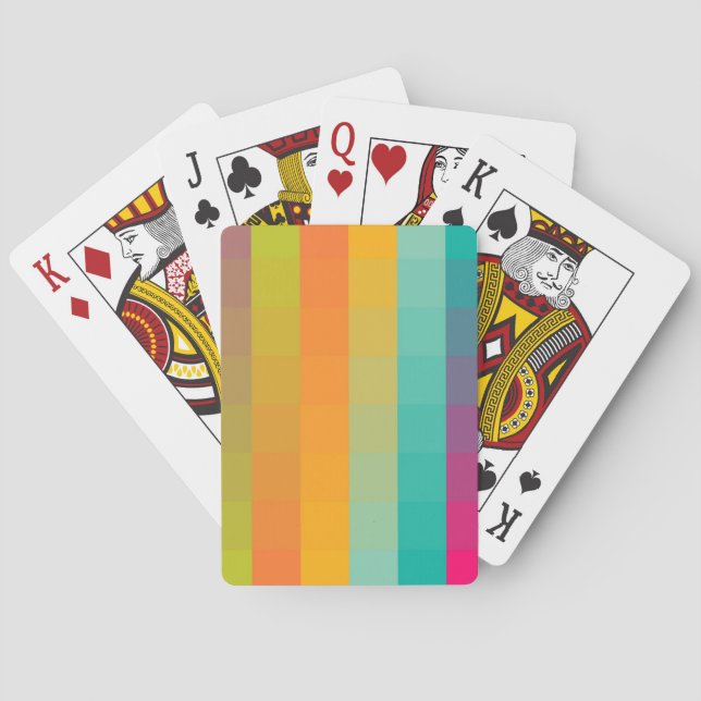 Abstraktes geometrisches Muster Spielkarten (Rückseite)