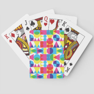 Abstraktes geometrisches Muster. Spielkarten