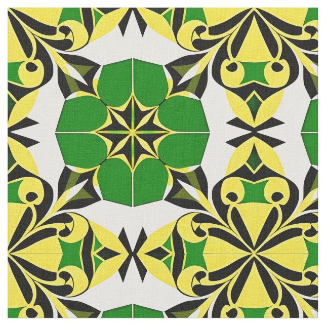 Abstraktes geometrisches Muster Stoff (Nahaufnahme)