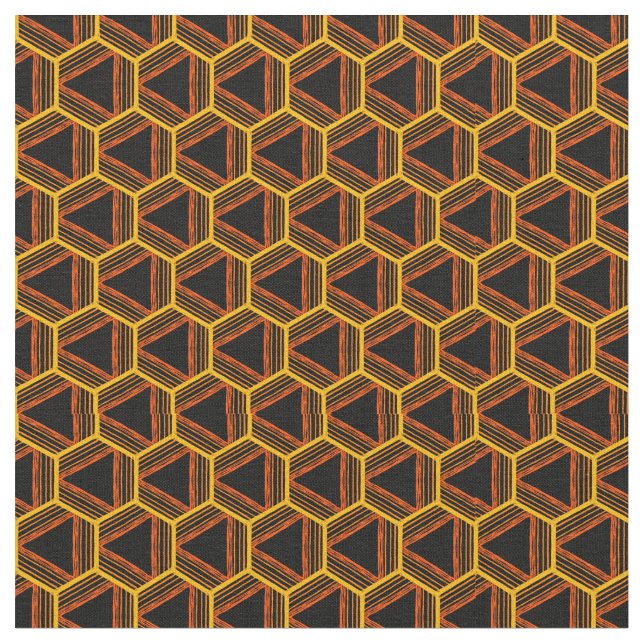 Abstraktes, geometrisches Muster Stoff (Nahaufnahme)