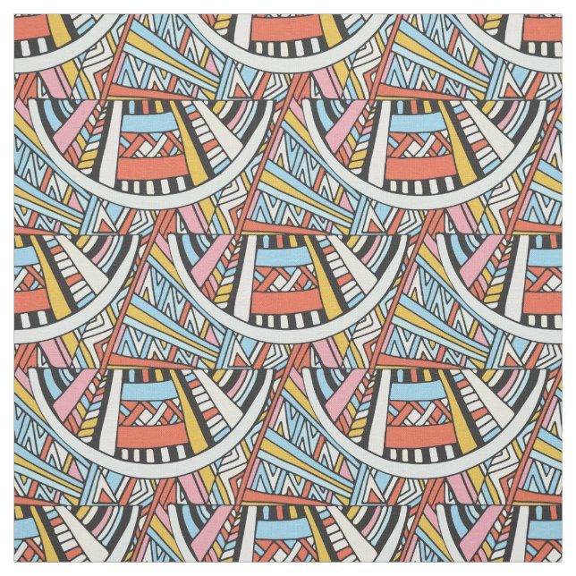Abstraktes geometrisches Muster Stoff (Muster)