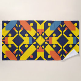 Abstraktes geometrisches Muster Strandtuch