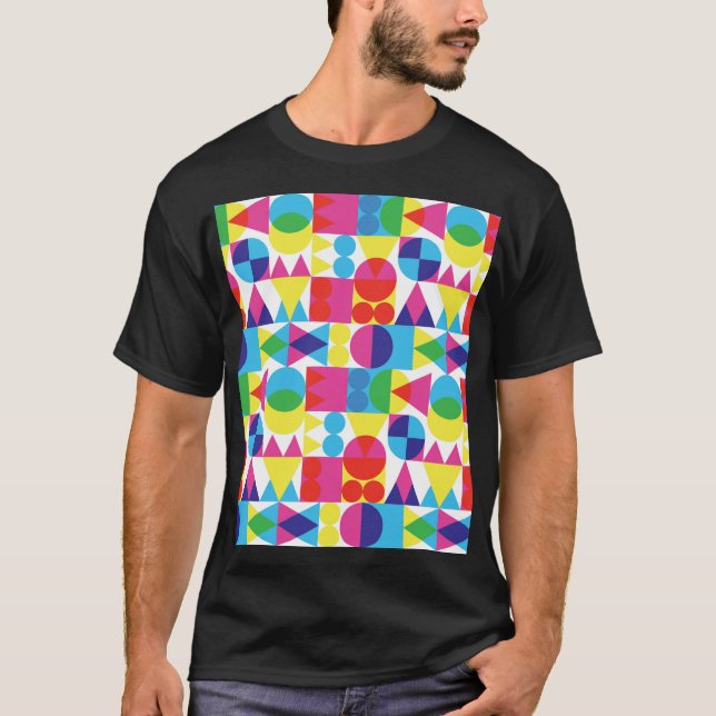 Abstraktes geometrisches Muster. T-Shirt (Vorderseite)