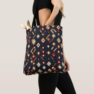 Abstraktes geometrisches Muster Tasche