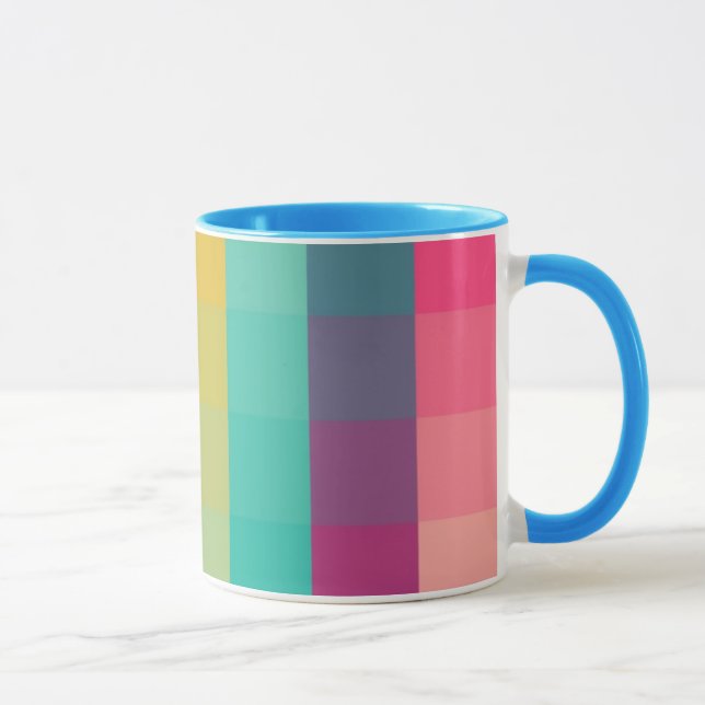 Abstraktes geometrisches Muster Tasse (Rechts)