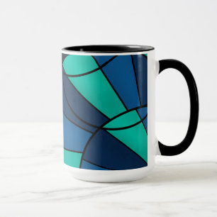 Abstraktes geometrisches Muster Tasse
