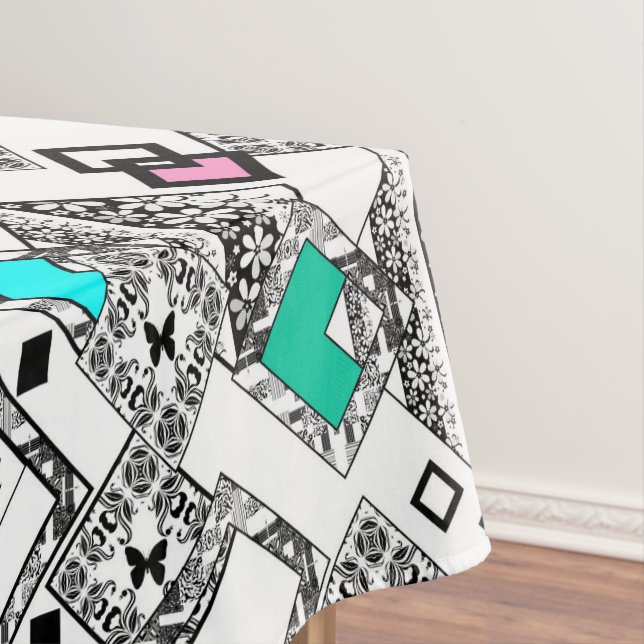Abstraktes geometrisches Muster Tischdecke (Beispiel)