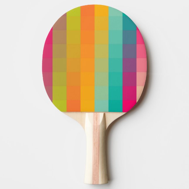 Abstraktes geometrisches Muster Tischtennis Schläger (Vorderseite)