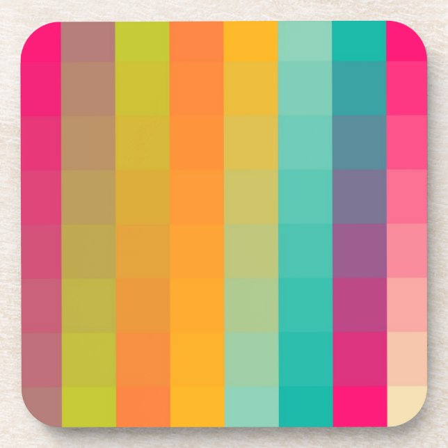 Abstraktes geometrisches Muster Untersetzer (Vorderseite)