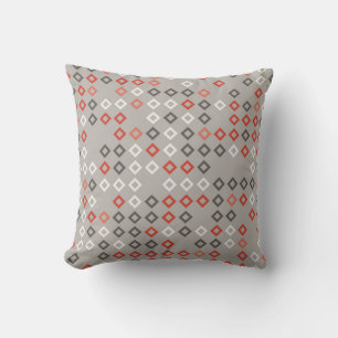 Abstraktes geometrisches Musterdesign, Kunst, Hint Kissen