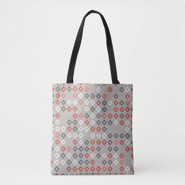 Abstraktes geometrisches Musterdesign, Kunst, Hint Tasche (Vorderseite)
