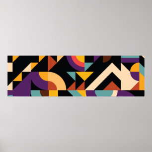 Abstraktes geometrisches Musterdesign Poster