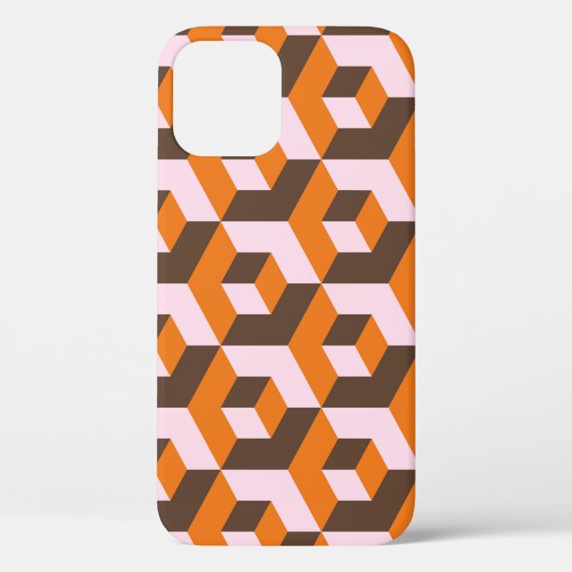 Abstraktes geometrisches nahtloses Design. Case-Mate iPhone Hülle (Rückseite)