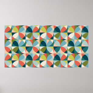 Abstraktes geometrisches nahtloses Muster in der M Poster