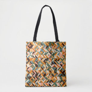 Abstraktes geometrisches nahtloses Muster in Skand Tasche