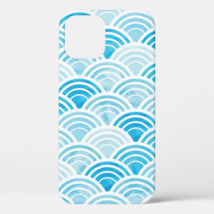 Abstraktes geometrisches nahtloses Muster mit blau Case-Mate iPhone Hülle