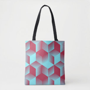 abstraktes geometrisches nahtloses Muster mit Gitt Tasche