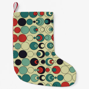 Abstraktes geometrisches, nahtloses Musterdesign. Kleiner Weihnachtsstrumpf