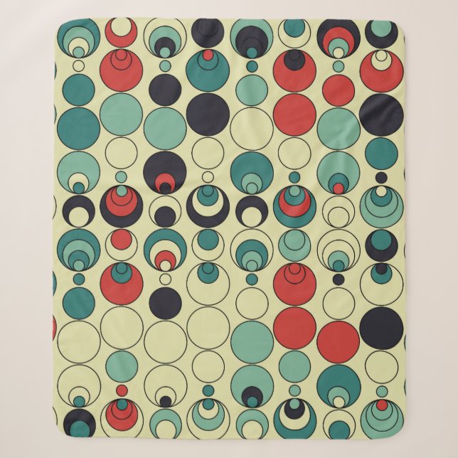 Abstraktes geometrisches, nahtloses Musterdesign. Sherpadecke (Vorderseite)
