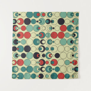 Abstraktes geometrisches, nahtloses Musterdesign. Wandteppich