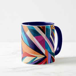 Abstraktes geometrisches Oberflächenbild 1223 - Ta Tasse