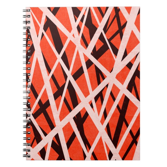 Abstraktes geometrisches Papier: Hochformat Notizblock (Vorderseite)