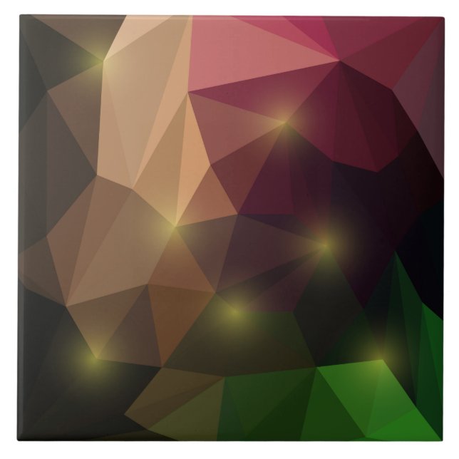 Abstraktes geometrisches Polygon Fliese (Vorderseite)
