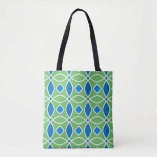 Abstraktes geometrisches Retro-Muster mit Tri Tasche