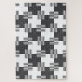Abstraktes geometrisches Schwarz-Weiß-Muster
