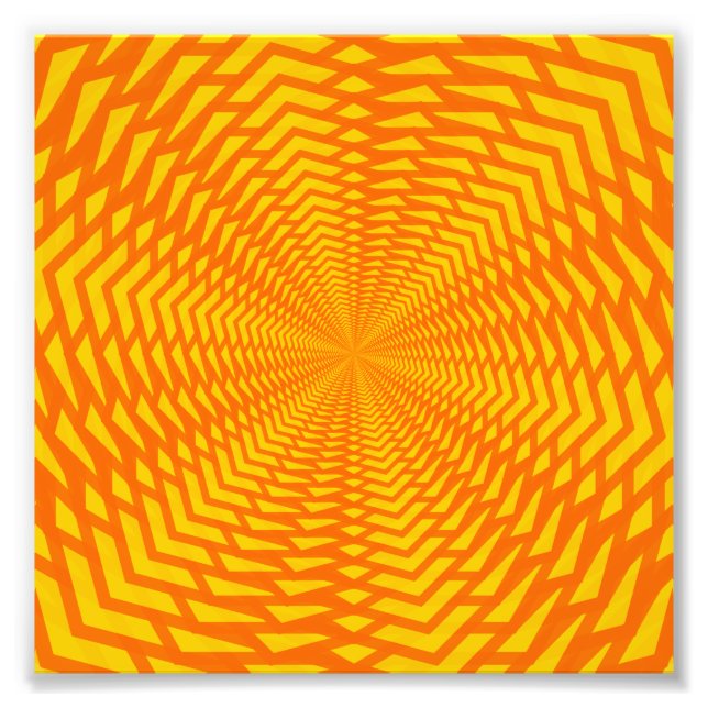 Abstraktes geometrisches, sonnenähnliches Muster Fotodruck (Vorne)