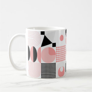 Abstraktes geometrisches Vintages Muster aus einfa Kaffeetasse