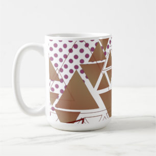 Abstraktes geometrisches Zahlenmuster Kaffeetasse