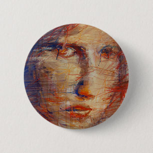 Abstraktes Gesicht Button