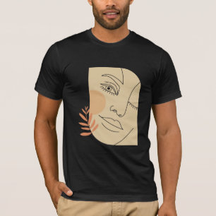 Abstraktes Gesicht Farbenfrohe Künstlerische Spaß  T-Shirt