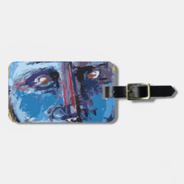 Abstraktes Gesicht Gepäckanhänger