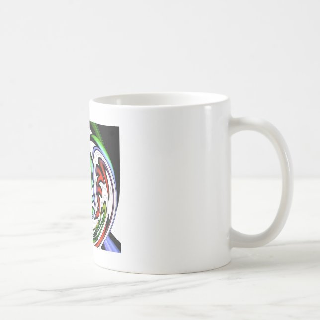 Abstraktes Gesicht Hakuna Matata Kunstdruckerei Kaffeetasse (Rechts)